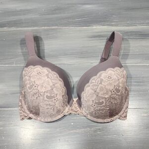 Soma‎ Tshirt Bra 34DD Enhancing Shape Printed Lace Underwire